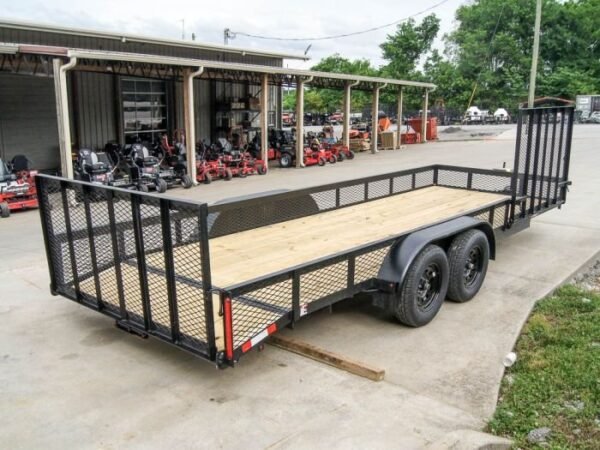 6.4×20 Utility Trailer with Side Gate and 18″ Mesh (2) 3,500lb Axles - Image 6