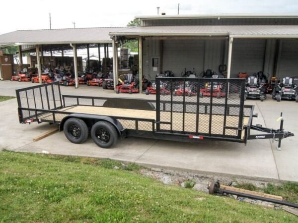 6.4×20 Utility Trailer with Side Gate and 18″ Mesh (2) 3,500lb Axles - Image 7