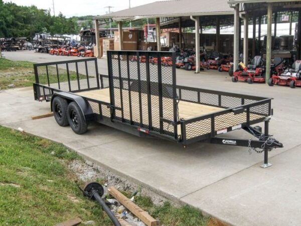 6.4×20 Utility Trailer with Side Gate and 18″ Mesh (2) 3,500lb Axles - Image 8