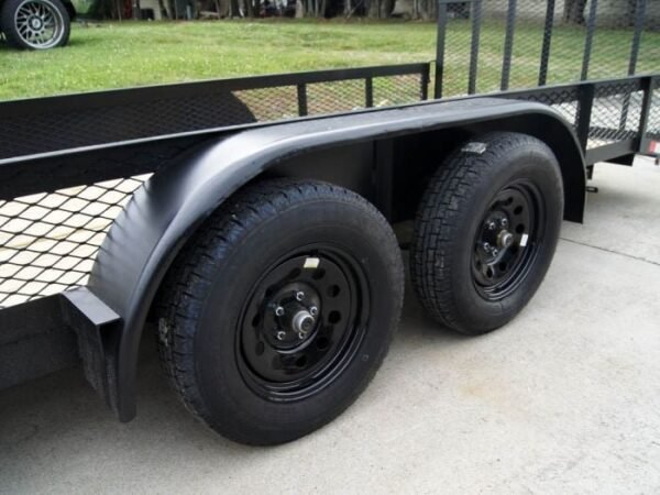 6.4×20 Utility Trailer with Side Gate and 18″ Mesh (2) 3,500lb Axles - Image 13