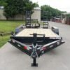 7×16 I-Beam Equipment Trailer with (2) 7K Axles with Stand Up Ramps