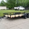 6.4×16 Straight Deck Utility Trailer (2) 3500lb Axles