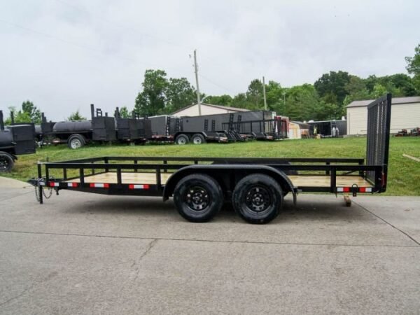 6.4×16 Straight Deck Utility Trailer (2) 3500lb Axles - Image 3