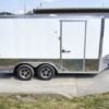 8.5×14 V-Nose Enclosed Trailer – Diamond Plate Floor Storage - Image 5