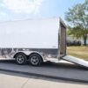 8.5×14 V-Nose Enclosed Trailer – Diamond Plate Floor Storage - Image 7