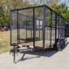 6.4′ X 14′ Tandem Axle Straight Utility Trailer – Mesh 6′ Sides - Image 3