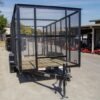 6.4′ X 14′ Tandem Axle Straight Utility Trailer – Mesh 6′ Sides - Image 4