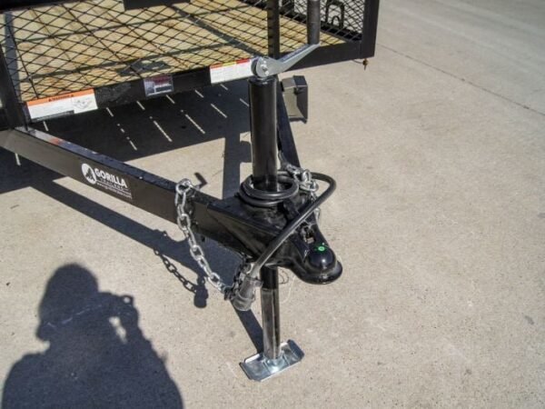 6.4′ X 14′ Tandem Axle Straight Utility Trailer – Mesh 6′ Sides - Image 5