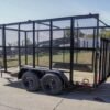 6.4′ X 14′ Tandem Axle Straight Utility Trailer – Mesh 6′ Sides - Image 8