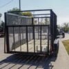 6.4′ X 14′ Tandem Axle Straight Utility Trailer – Mesh 6′ Sides - Image 9