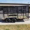 6.4′ X 14′ Tandem Axle Straight Utility Trailer – Mesh 6′ Sides - Image 10