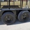 6.4′ X 14′ Tandem Axle Straight Utility Trailer – Mesh 6′ Sides - Image 12