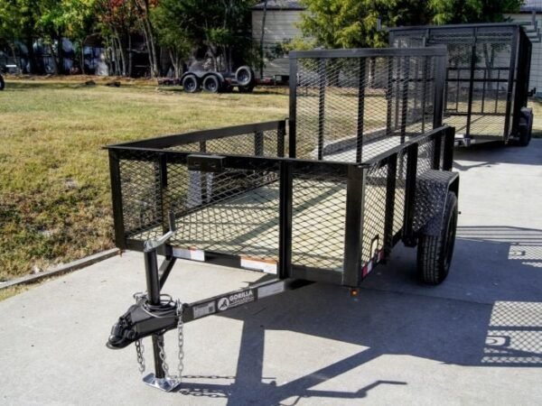 5×8 Straight Deck Utility Trailer with 2ft Mesh Side 3500lb Axle - Image 2