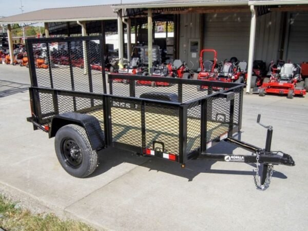 5×8 Straight Deck Utility Trailer with 2ft Mesh Side 3500lb Axle - Image 6