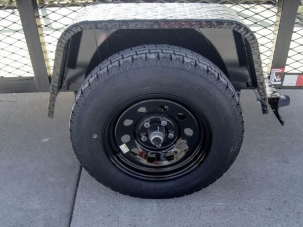 5×8 Straight Deck Utility Trailer with 2ft Mesh Side 3500lb Axle - Image 12