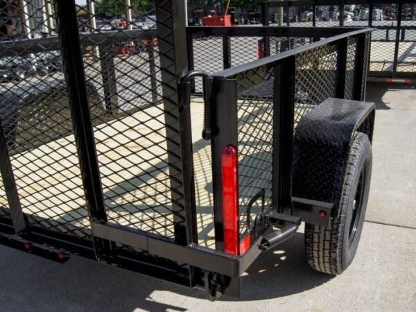 5×8 Straight Deck Utility Trailer with 2ft Mesh Side 3500lb Axle - Image 13