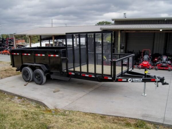 7×20 Hybrid Dump Utility Trailer with 3ft Sides Equipment (2) 7K Axles - Image 3