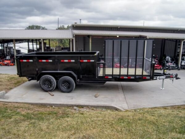 7×20 Hybrid Dump Utility Trailer with 3ft Sides Equipment (2) 7K Axles - Image 4