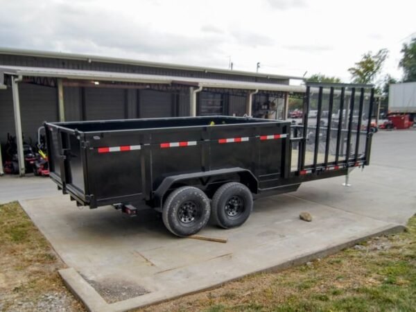 7×20 Hybrid Dump Utility Trailer with 3ft Sides Equipment (2) 7K Axles - Image 5