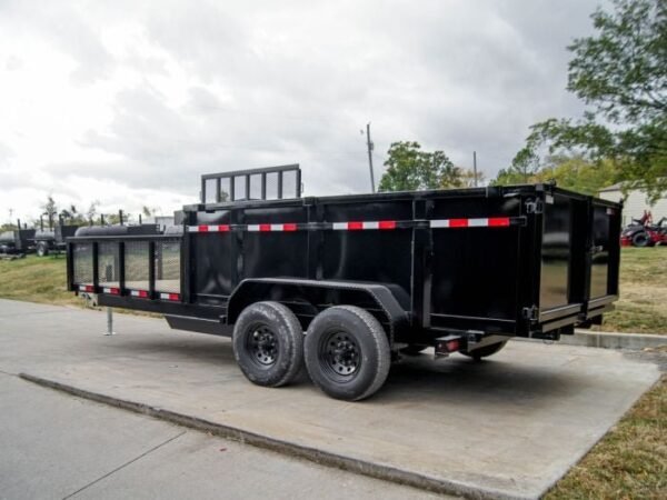 7×20 Hybrid Dump Utility Trailer with 3ft Sides Equipment (2) 7K Axles - Image 7