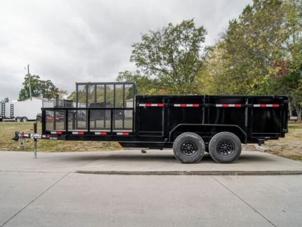 7×20 Hybrid Dump Utility Trailer with 3ft Sides Equipment (2) 7K Axles - Image 8
