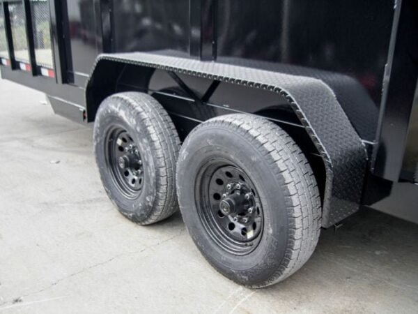 7×20 Hybrid Dump Utility Trailer with 3ft Sides Equipment (2) 7K Axles - Image 16