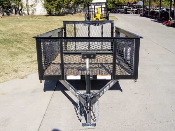 5×10 Dovetail Utility Trailer 2ft Mesh 3500lb Axle - Image 2