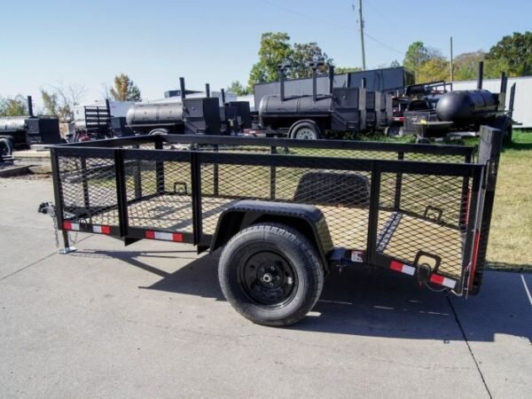 5×10 Dovetail Utility Trailer 2ft Mesh 3500lb Axle - Image 3