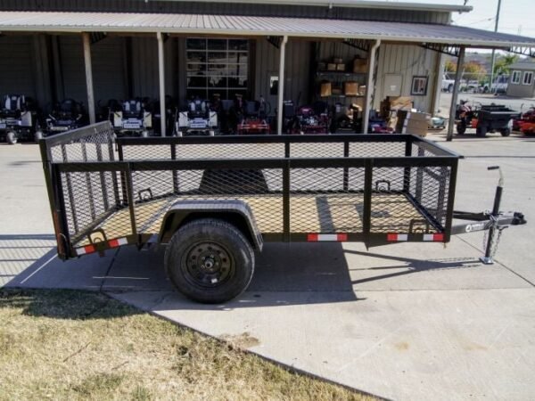 5×10 Dovetail Utility Trailer 2ft Mesh 3500lb Axle - Image 5