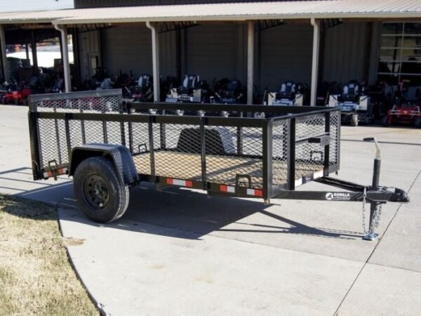 5×10 Dovetail Utility Trailer 2ft Mesh 3500lb Axle - Image 6