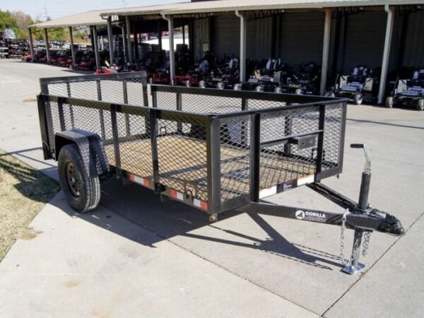 5×10 Dovetail Utility Trailer 2ft Mesh 3500lb Axle - Image 7