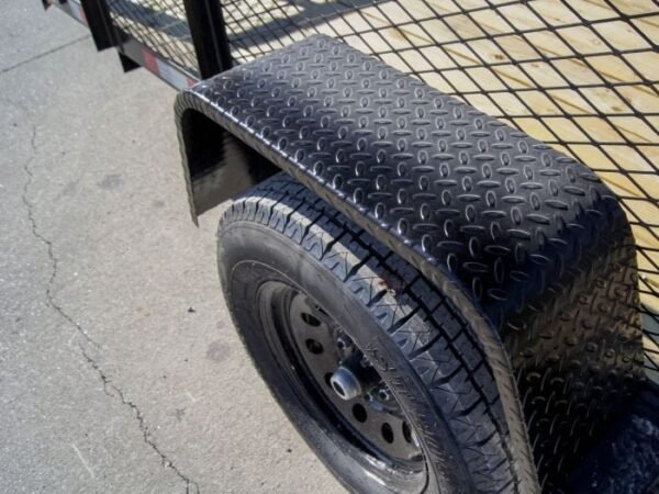 5×10 Dovetail Utility Trailer 2ft Mesh 3500lb Axle - Image 10