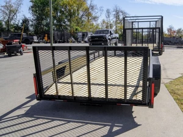 6.4×16 Utility Trailer Dovetail (2) 3500lb Axles with Gate - Image 5