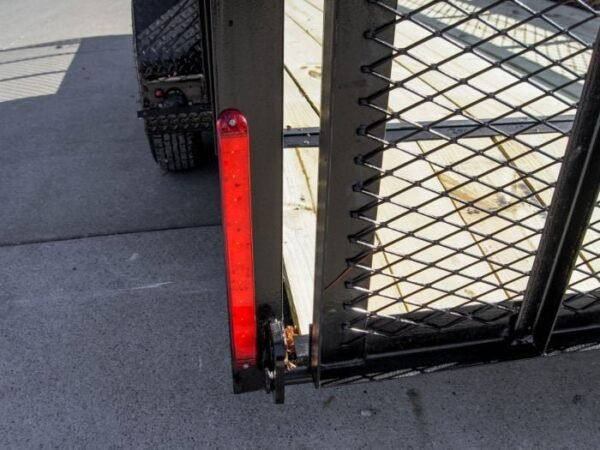 6.4×16 Dovetail Utility Trailer 2ft Mesh (2) 3500lb Axles - Image 17