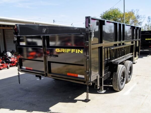 7×16 Telescopic Dump Trailer with 4ft Sides (2) 7K Axles - Image 10