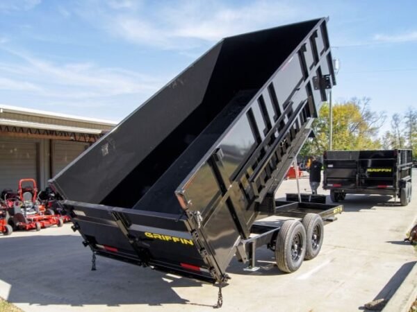 7×16 Telescopic Dump Trailer with 4ft Sides (2) 7K Axles - Image 6