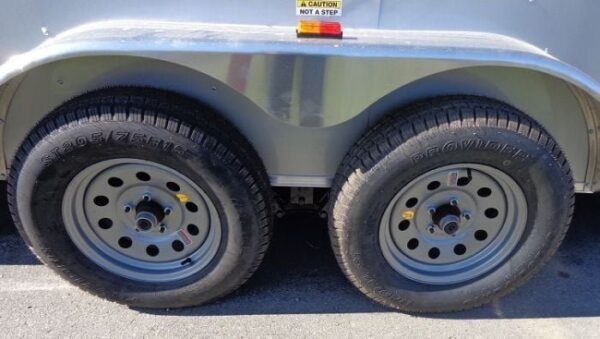 Enclosed Trailer 7’x12′ Silver – ATV Cargo Construction Hauler Storage - Image 6