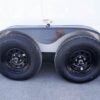 7×14 Enclosed Trailer White V-Nose Blackout Package (2) 3,500lb Axles - Image 11