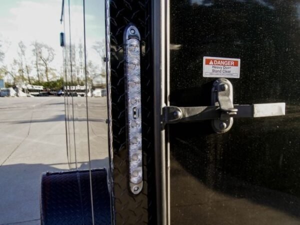 7×14 Enclosed Trailer Black V-Nose Blackout Package 3,500lb Axle Storage - Image 11