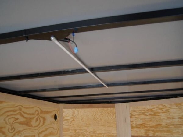 7×14 Enclosed Trailer Black V-Nose Blackout Package 3,500lb Axle Storage - Image 16