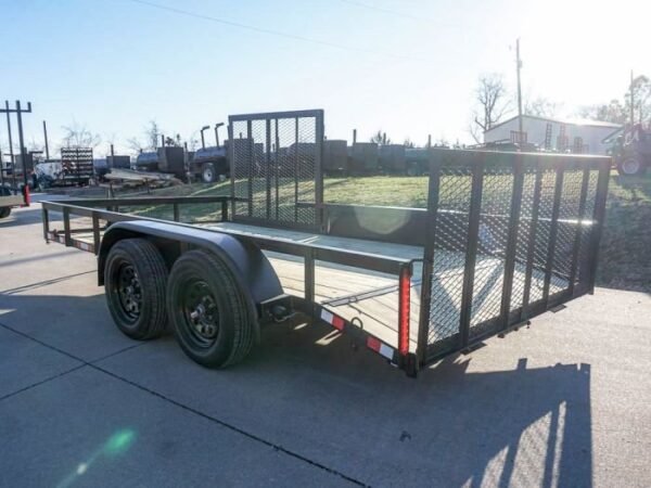 7×14 Dovetail Utility Trailer Side Gate (2) 3500lb Axles - Image 7