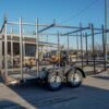 6.4 x 16 Straight Deck Tandem Axle Utility Trailer w/ 6ft Ladder Racks - Image 3