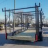 6.4 x 16 Straight Deck Tandem Axle Utility Trailer w/ 6ft Ladder Racks - Image 4