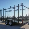 6.4 x 16 Straight Deck Tandem Axle Utility Trailer w/ 6ft Ladder Racks - Image 6