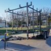 6.4 x 16 Straight Deck Tandem Axle Utility Trailer w/ 6ft Ladder Racks - Image 8