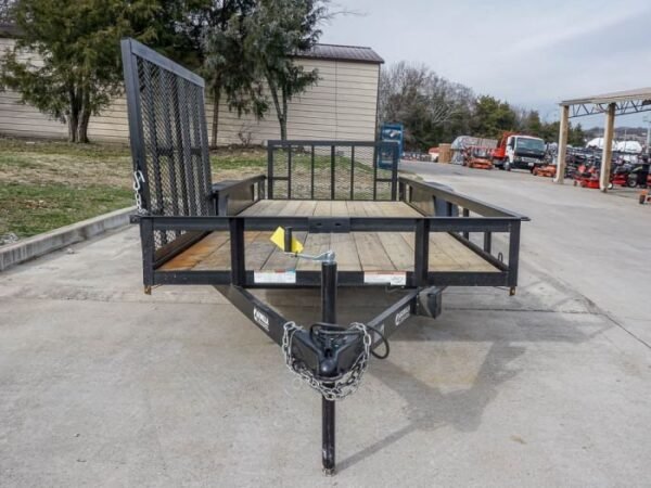 6.4×18 Dovetail Utility Trailer with Side Gate (2) 3,500lb Axle - Image 5