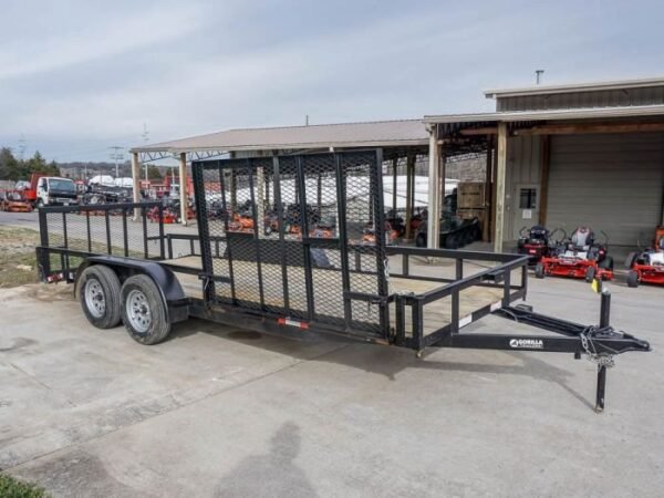 6.4×18 Dovetail Utility Trailer with Side Gate (2) 3,500lb Axle - Image 6