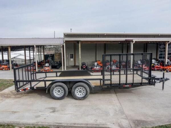 6.4×18 Dovetail Utility Trailer with Side Gate (2) 3,500lb Axle - Image 7