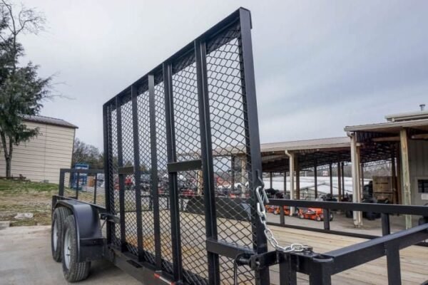 6.4×18 Dovetail Utility Trailer with Side Gate (2) 3,500lb Axle - Image 14