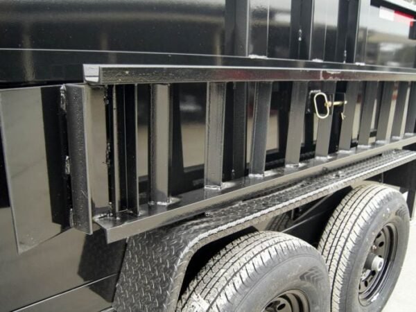 7×16 Telescopic Dump Trailer with 3ft Sides (2) 7K Axles - Image 16
